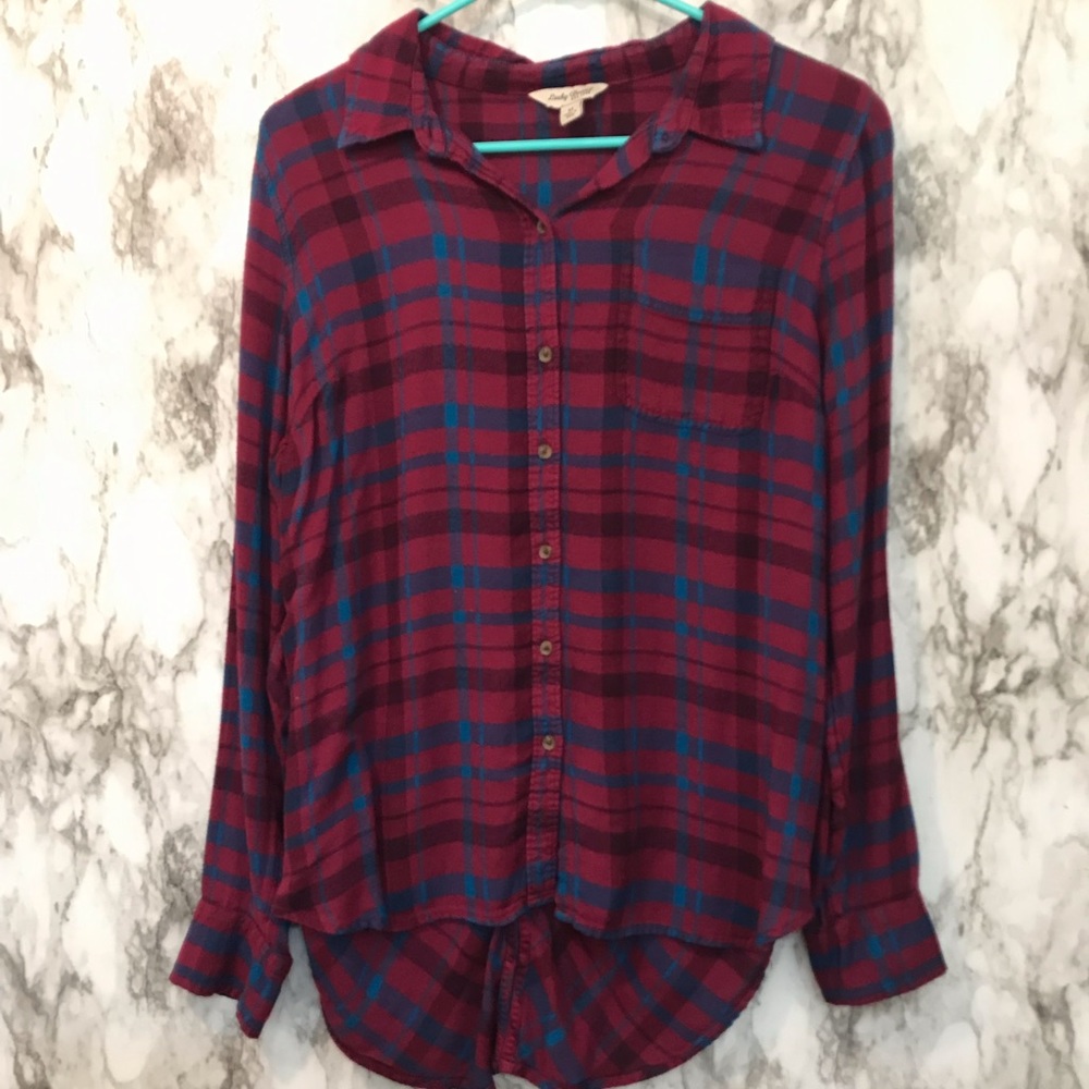 Lucky Brand | Button-Down Plaid Shirt (M)